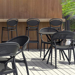 Scaun bar, Marcel 75, alb - Img 8