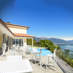 Scaun bar, Maya 75, negru - Img 12