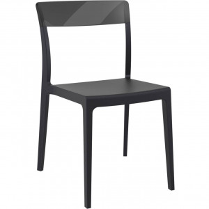 Scaun Flash, negru-negru transparent - Img 2