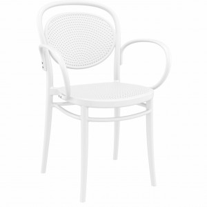 Scaun Marcel XL, alb - Img 1