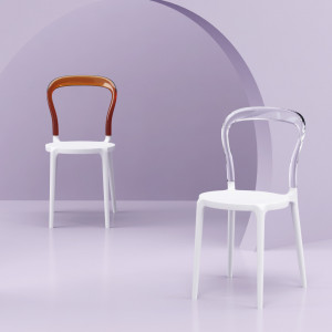 Scaun Mr. Bobo, negru-negru transparent - Img 12