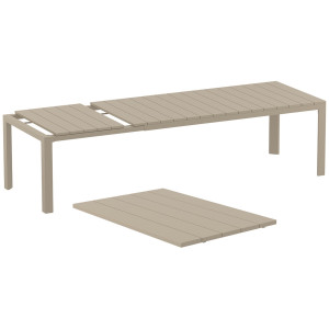 Masa extensibila Atlantic 100 x 210/280 cm, taupe - Img 1