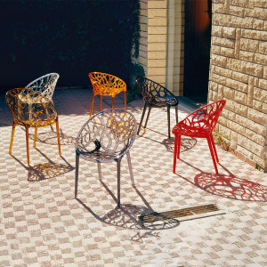 Scaun Crystal, gri-transparent - Img 8