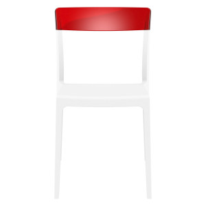 Scaun Flash, alb-rosu transparent - Img 3