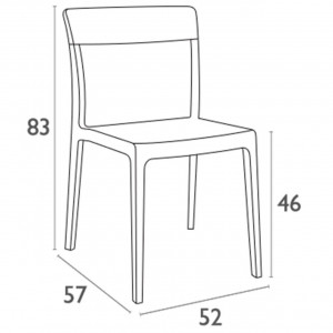 Scaun Flash, negru-negru transparent - Img 7
