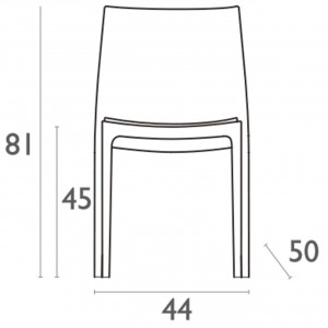 Scaun Maya, gri - Img 2