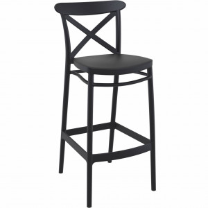 Scaun bar, Cross 65, negru - Img 2