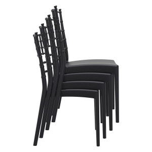 Scaun Josephine, negru - Img 6