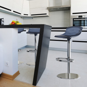Scaun bar, Aria, negru transparent - Img 7