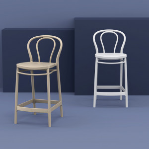 Scaun bar, Victor 65, alb - Img 10