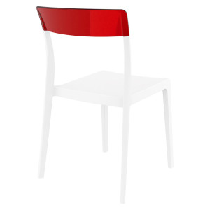 Scaun Flash, alb-rosu transparent - Img 4
