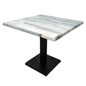 Masa Gonzo negru - white block 80x80 cm - Img 1