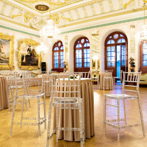 Scaun bar, Chiavari 65, alb lucios - Img 11