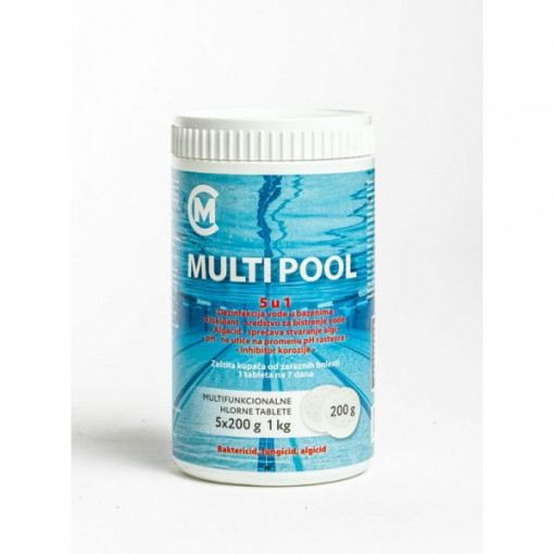 MULTY-COMMERCE DOO HLOR TABLETE 200GRX5KOM/MULTI POOL FUNKC.5 U 1