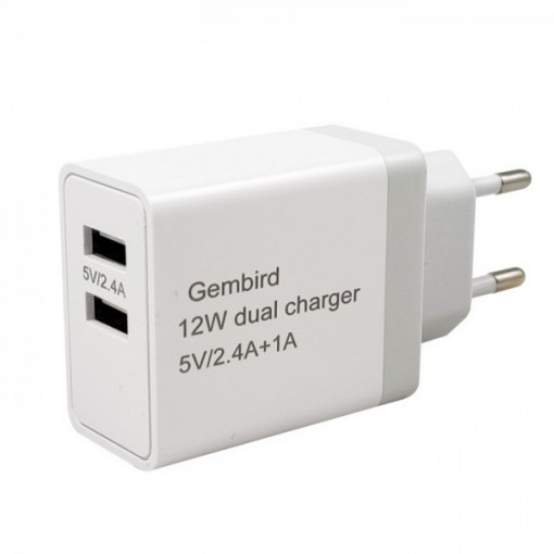 GEMBIRD NPA-AC26 PUNJAC 12W 2X5V 1A+2.4A