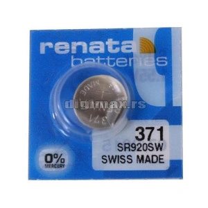 RENATA SWITZERLAND 1.55V 371/SR620SW SREBRO OKSID/DUGME BATERIJA SAT