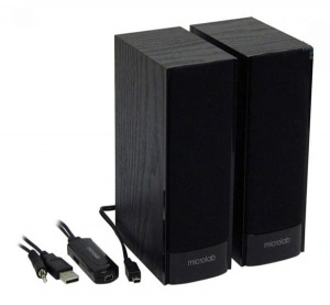 MICROLAB B-56 3W 2X1.5W USB POWER 3.5MM DRVENE KUTIJE