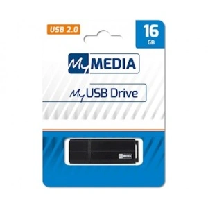 MYMEDIA 16GB FLASH DRIVE 2.0 BLACK