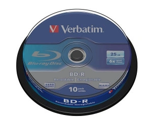 VERBATIM 25GB 6X (43742)VERB.LOGO/SP/10