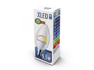 X-WAVE E14/6W/DIMABILNA/3000K/470LM/CANDLE/30000H/230V