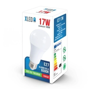XLED E27-17W-1360LM-6500K-25.000H-230V