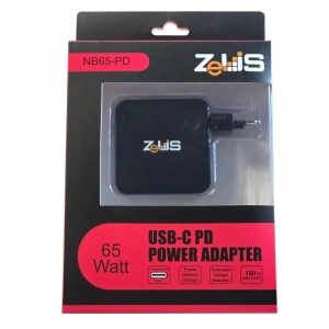 ZEUS 65W USB-C ZA NOTEBOOK/TABLET/SMART PHONE ZUS-NB65
