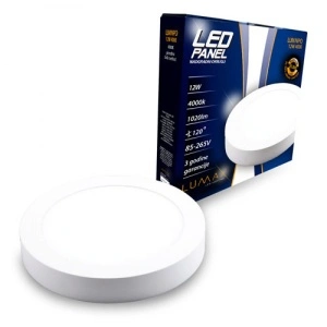LUMAX 12W-NADGRADNA-PLAFONJERA OKRUGLA 4000K-1020LM