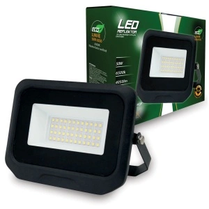 LUMAX VODOOTPORNI 50W 6500K/4050LM/SMD/IP65/230V/CRNI