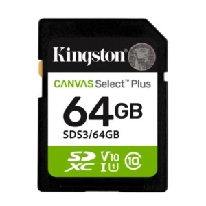 KINGSTON SD 64GB SDS3/64GB C10 U1/READ UP TO 100MB/S