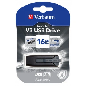 VERBATIM 16GB USB 3.0 BLACK 49172