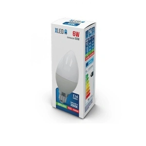X-WAVE E14-6W-3.000K-520LM-CANDLE-SVECA-25.000H-230V
