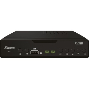XWAVE S11 DVB-T2 H.265 LED/SCART/HDMI/RF IN-OUT/USB