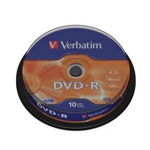 VERBATIM 4.7GB 16X/CAKE 10//43523 MATT SILVER AZO