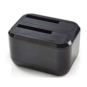 NEDIS DUPLI DOCK STAT. 2X2.5/3.5 HDD/USB3.2 HDDUDB321BK