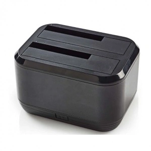 NEDIS DUPLI DOCK STAT. 2X2.5/3.5 HDD/USB3.2 HDDUDB321BK
