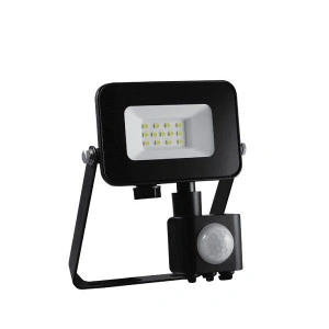 PROSTO-KINA CRNI REFLEKTOR 10W+SENZOR POKRETA 6500K/900LM/IP65