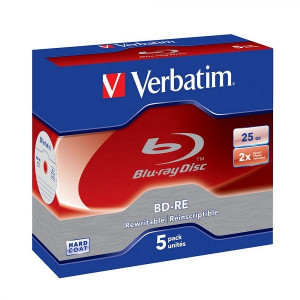 VERBATIM RW DISK 25GB BD-RE 2X 43615/43614