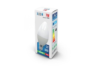 XLED E14/7W/4000K/560LM/25.000H/230V/SVECA MINJON
