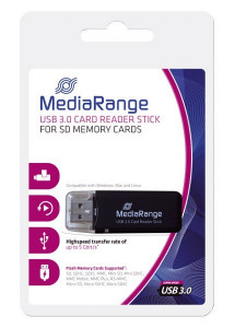 MEDIARANGE GERMANY USB 3.0 CARD READER STICK BLACK