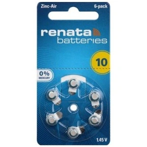 RENATA SWITZERLAND 1.45V/GP10/ZA10/PR536 AC10 DA230/RENATA HEARINGAID