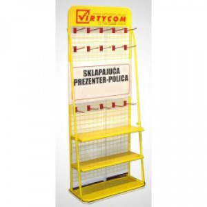 VIP VIRTIKOM 83X205 CM SA TRI HORIZONTALNE POLICE