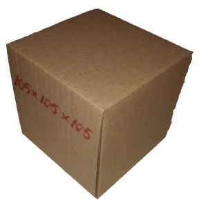 100 buc Cutie carton NATUR 105 x 105 x 105 mm - Img 2