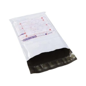100 buc pungi curierat cu AWB (tip A4 + ) 225 x 325 mm + 50 mm clapeta cu buzunar AWB - Img 4