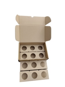 25 buc Cutie carton pentru 6 borcane 365x230x125 mm - Img 2