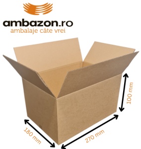 Set 25 buc Cutie carton Natur 270 x 180 x 100 mm