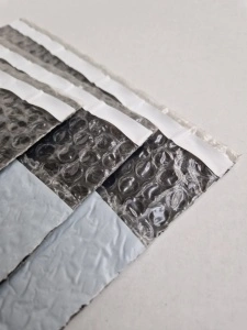 50 buc Pungi plic - GRI - ANTISOC cu bule PLASTIC - 190 x 230 + 50 (A5) mm cu banda adeziva permanenta - Img 3