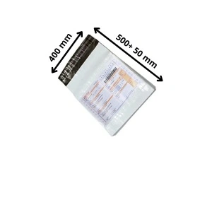 100 buc pungi curierat cu AWB 400 x 500 mm + 50 mm clapeta cu buzunar AWB