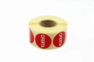 1000 buc Rola cu eticheta "OFERTA" diametru 40 mm, autoadezive - Img 3