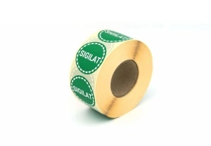 1000 buc Rola cu eticheta SIGILAT diametru 40 mm, autoadezive, 1000 buc