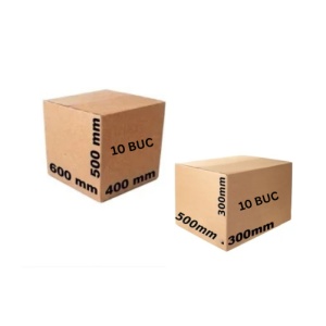 1,65m³ PACHET CUTII PENTRU MUTARE — 10 buc 600x400x500mm + 10 buc 500x300x300mm